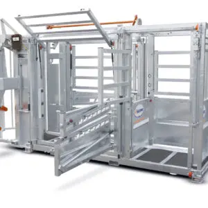grande cage de contention réglable pour bovins CCR8000