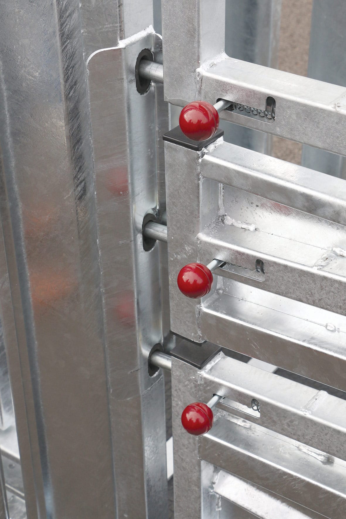 verrous automatiques sur cage de contention
